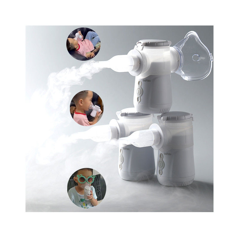 Öksürük için 3μm Öksürük Mesh Nebulizatör Taşınabilir Pil Çift Kanal Modları