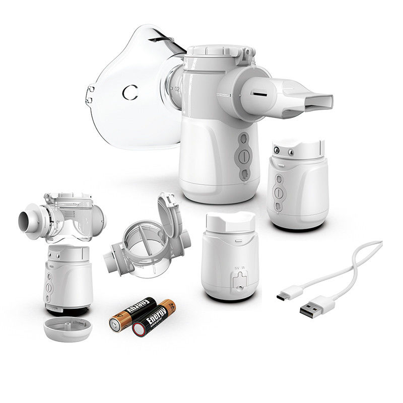 Yeni Pil Tıbbi Sessiz Mini Serbest Nefes Maski Öksürük Copd Nebulizer Makinesi Yetişkin Çocuk Sağlık Bakımı Inhaler Mesh Nebulize