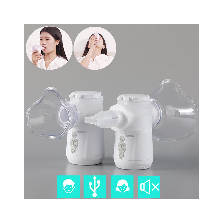 Öksürük astım bronşiti Yetişkin çocuklar Nebulizatör Inhalatör DC USB pil Taşınabilir Mesh Nebulizatör