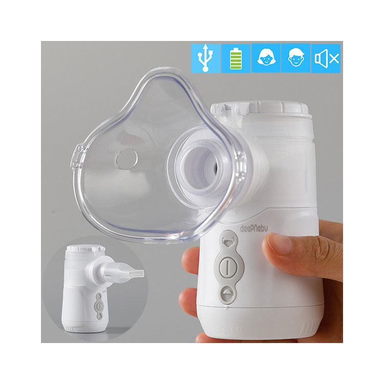 KOAH için Çocuk Yetişkin Hastanesi Nebulizatör Taşınabilir 3.5μm 0.4mL / Min Nebulizatör Makinesi