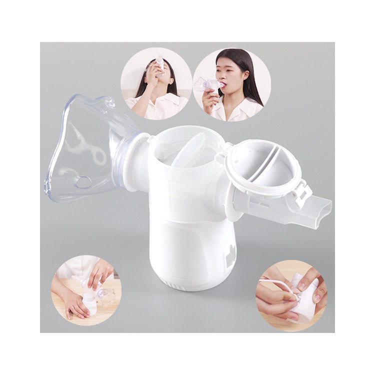 Soğuk Öksürük Örgüsü Ultrasonik Elde Taşınabilir Nebulizatör 1.95μm - Çocuklar İçin 3.35μm 40dB