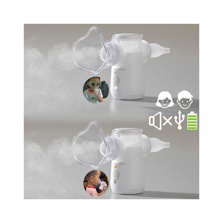 Yetişkin Çocuklar Evde Kullanışlı Nebulizatör Makinesi Öksürüyor ≥0.265ml/Dk Pil DC USB ile