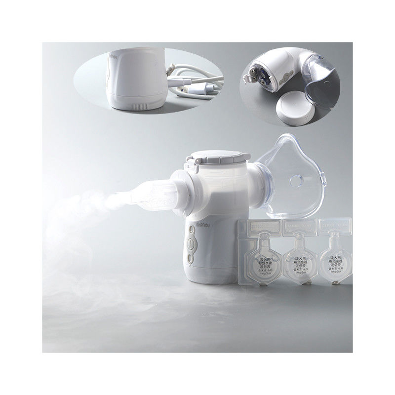 Yetişkin Çocuklar Evde Kullanışlı Nebulizatör Makinesi Öksürüyor ≥0.265ml/Dk Pil DC USB ile
