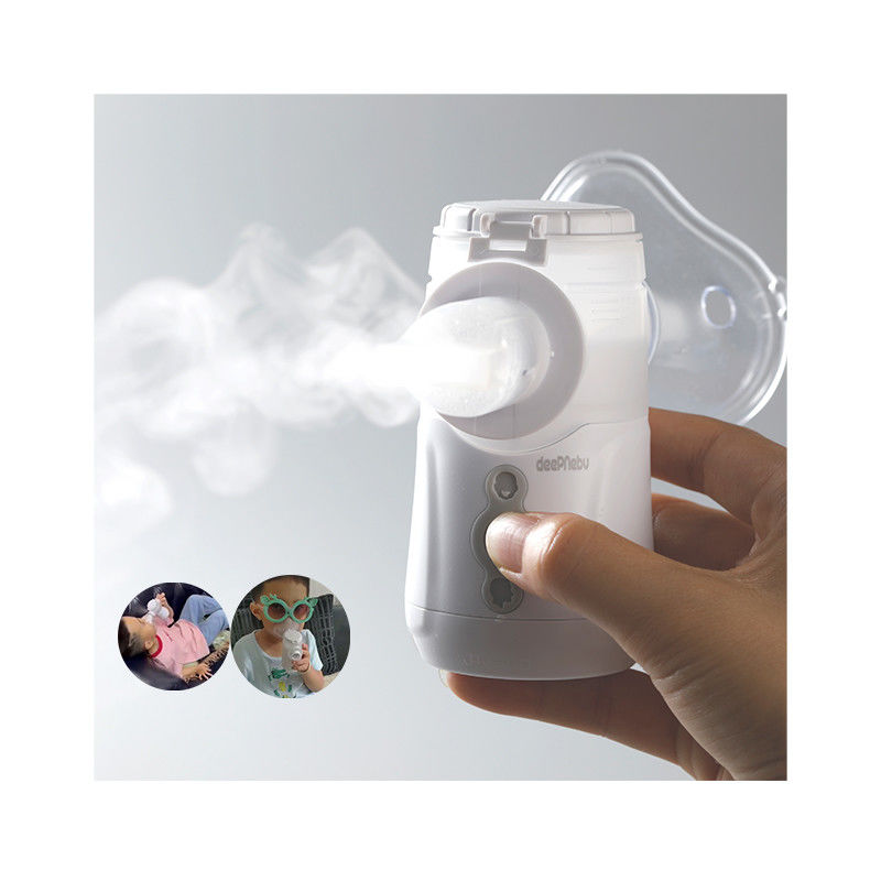 Ev Kullanımı İçin Titreşimli 2.1-3.3μM Mesh Yetişkin Nebulizatör Makinesi Giriş DC 5V / 3V