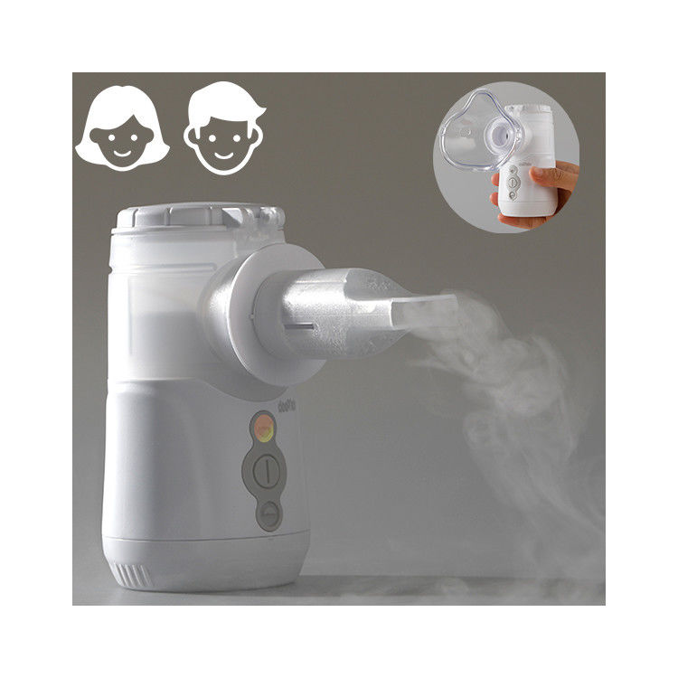 DC USB Solunum Yetişkin Nebulizatör Makinesi Öksürük Bronş 3.35μM 0.4mL/Dk