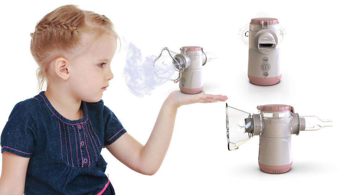 DC Power Type-c USB Mesh Inhaler Nebulizer 40dB Düşük Gürültü Maske Ağız Parçası