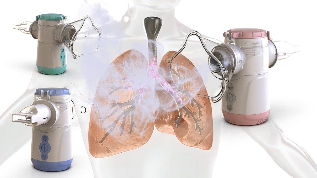 Parçacık Boyutu 1.8-4.0μm Nebulizer Inhaler Makinesi 50dB'den Az