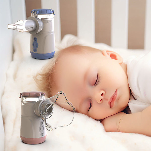 1.5W Portatif Mesh Nebulizer Tıbbi ABS PC Plastik 7 Gün Batarya Kapasitesi