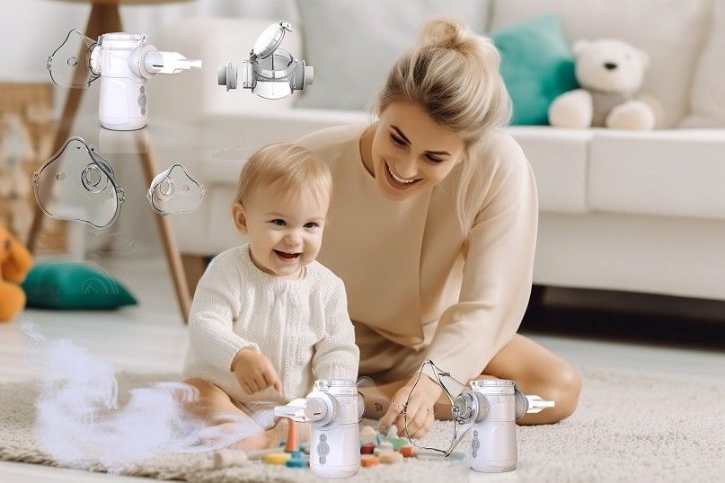 2.0-3.3μm Parçacık Boyutu Mesh Nebulizer ≤35dB Düşük Gürültü