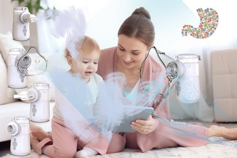 Çocuklar veya Yetişkinler için Sessiz USB veya Pil Gücü Mesh Nebulizer Makinesi