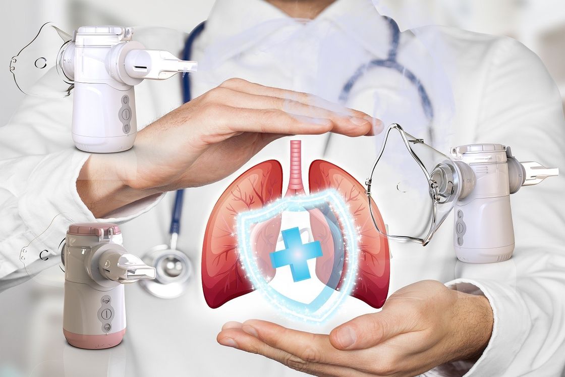 Çocuklar veya Yetişkinler için Sessiz USB veya Pil Gücü Mesh Nebulizer Makinesi
