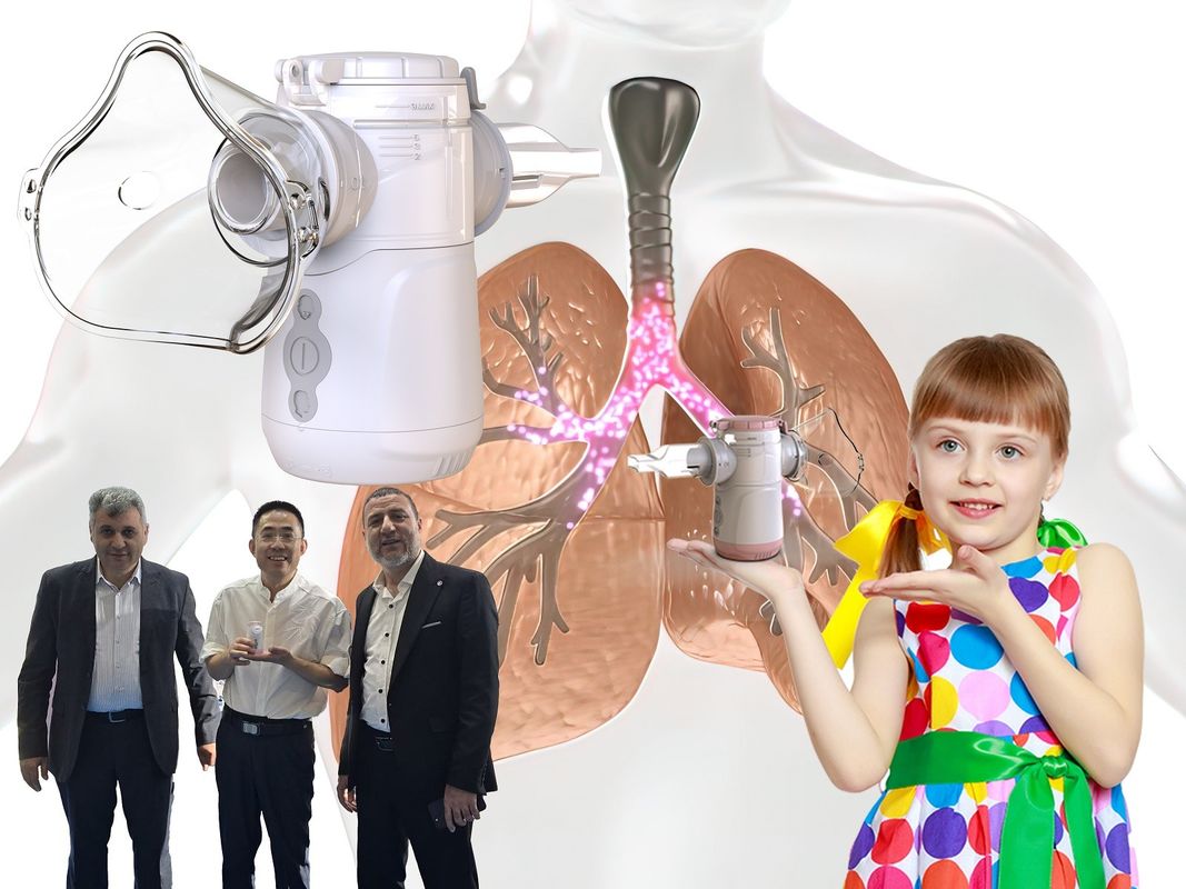 Vibrating Mesh Nebulizer Parçacık Boyutu 1-5μm Tıbbi ve Taşınabilir Anti Broken Hiçbir Kalıntı Yok Engelleme