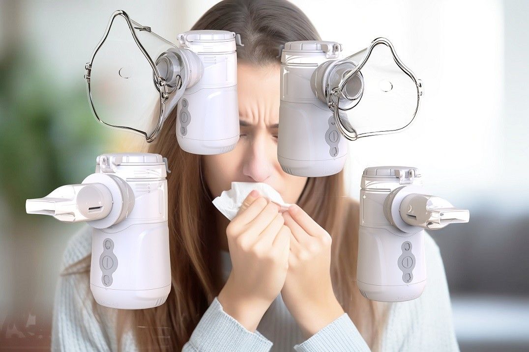 Vibrating Mesh Nebulizer Parçacık Boyutu 1-5μm Tıbbi ve Taşınabilir Anti Broken Hiçbir Kalıntı Yok Engelleme