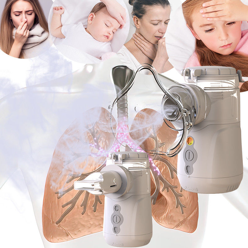 Pil veya USB Mesh Nebulizer 7 Gün Uzun süreli atomlaşma hızı ≥0.3ml/min