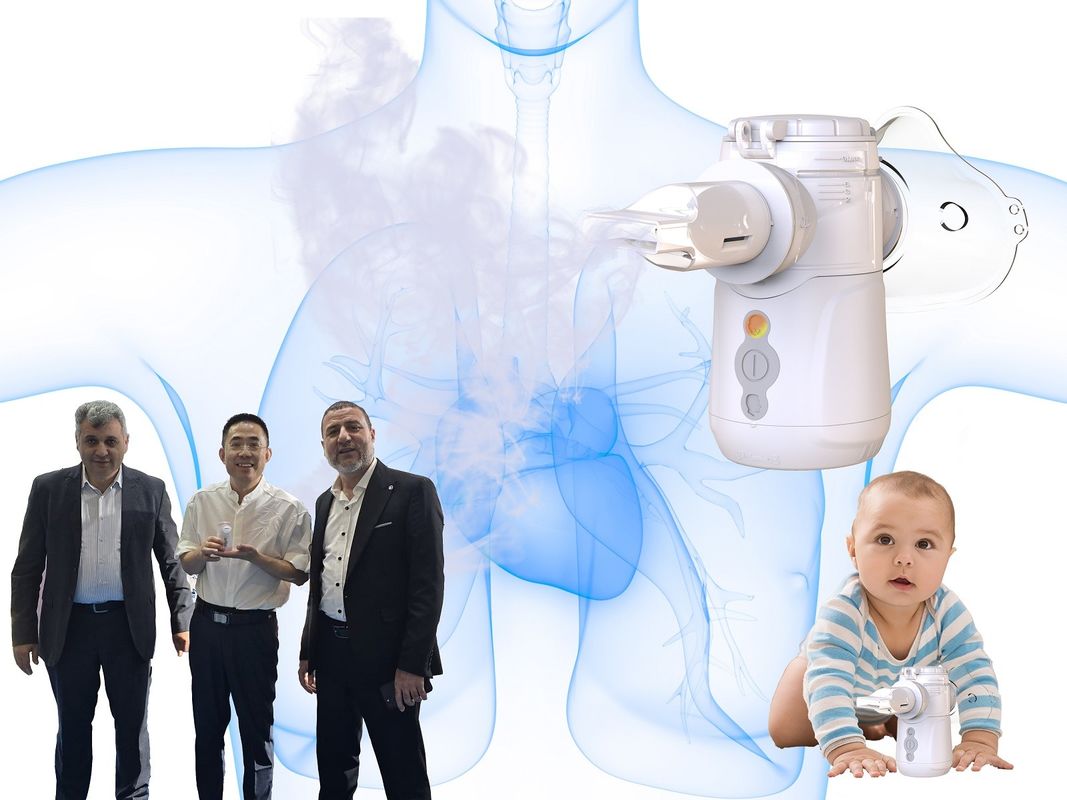 Pil veya USB Mesh Nebulizer 7 Gün Uzun süreli atomlaşma hızı ≥0.3ml/min