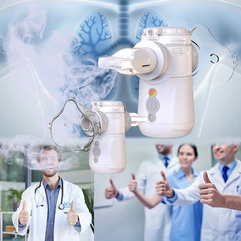 Pil veya USB Mesh Nebulizer 7 Gün Uzun süreli atomlaşma hızı ≥0.3ml/min