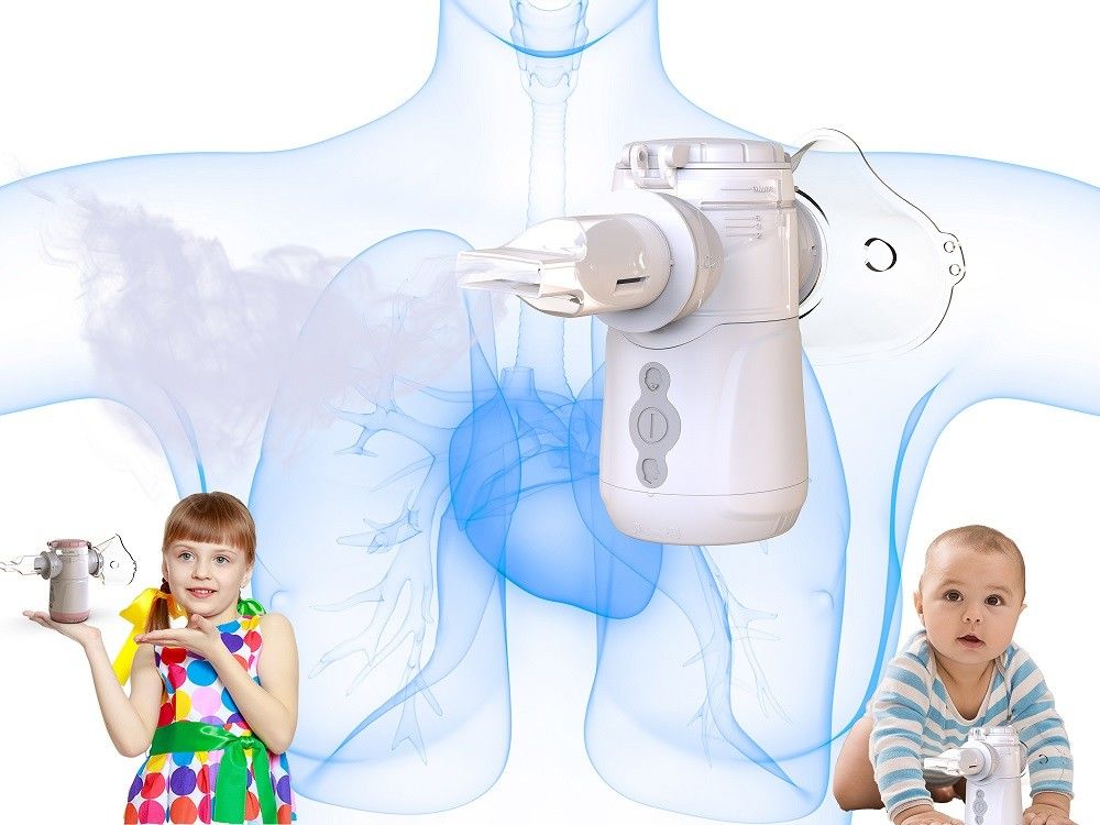 ≤3,2μm Parçacık Boyutu Düşük Gürültülü Açılık Inhalatör, İnce Parçacıklar Atomlaşma Hızı ≥0,3ml/dakikada ve 1.5W Güç Tüketimi