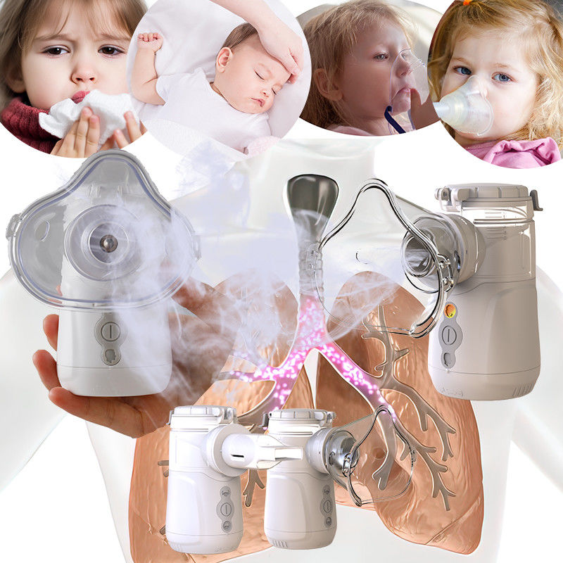 DC 5V USB Gücü 9-18ml Kapasite MMAD 2.5-3.5 μm Portable Mesh Nebulizer Gürültü seviyesi ≤40dB